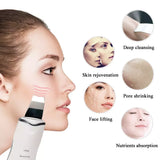 Ultrasonic Skin Scrubber Deep Facial Cleaner