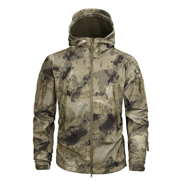 Mege Shark Skin Soft Shell Military Tactical Jacket Men Waterproof Army