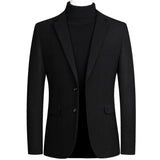 Mens Woolen Formal Wedding Tudexo Suit Jacket Men Business Casual Slim fit