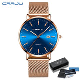 CRRJU Luxury Fashion Woman Bracelet Watch Women Casual Waterproof