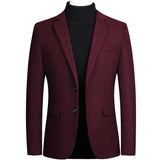 Mens Woolen Formal Wedding Tudexo Suit Jacket Men Business Casual Slim fit