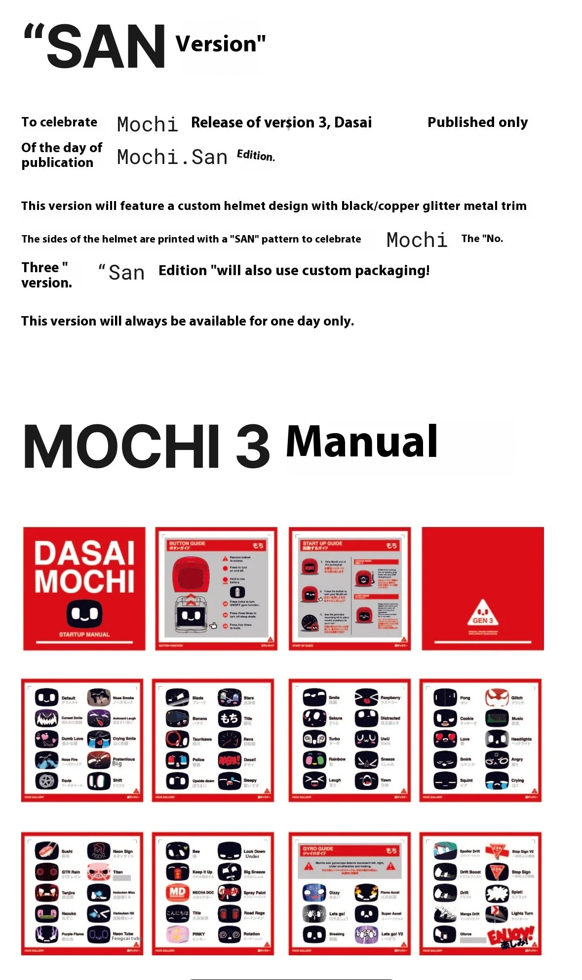 Dasai 3rd Mochi3 Intelligent Robot In Car Cute Personalized Mini Robot Decoration Custom Ornament Expression Toy Electronic Pet