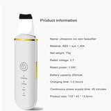 Ultrasonic skin scrubber facial ion cleaning vibrating