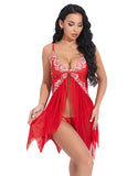 Sleepwear Sexy Lingerie Women Night Mini Dress Hot See