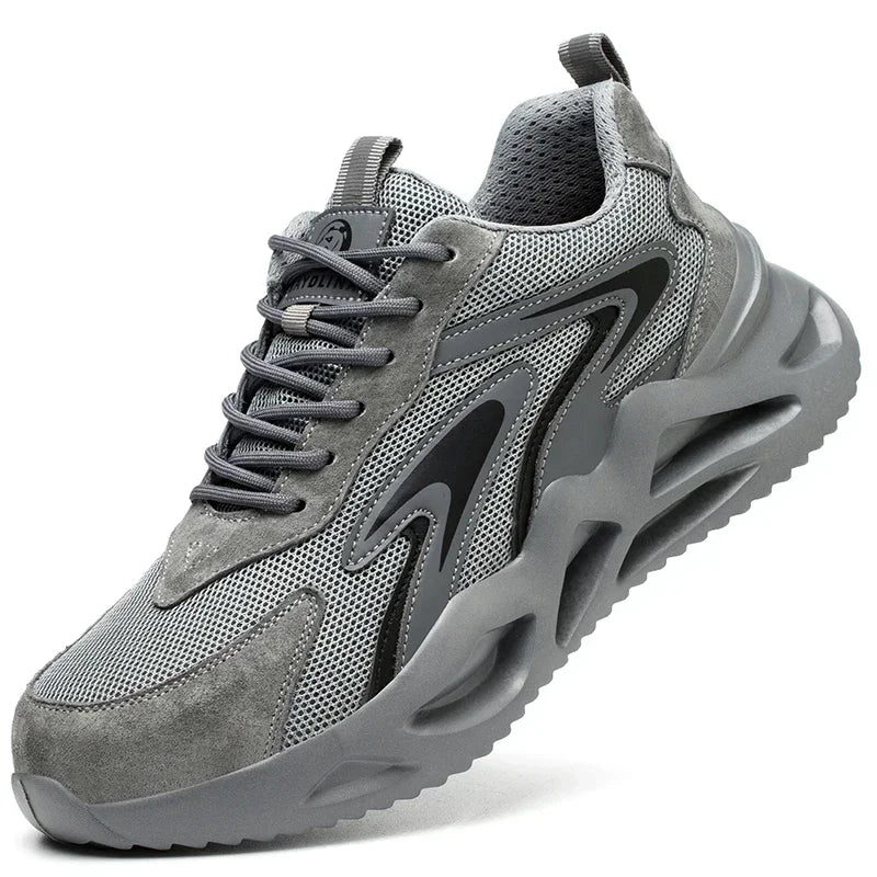 New 2023 Fashion Lightweight Security Protective Safety Wrok Shoes For Men Anti-smashing Sneakers Breathable Male Footwear