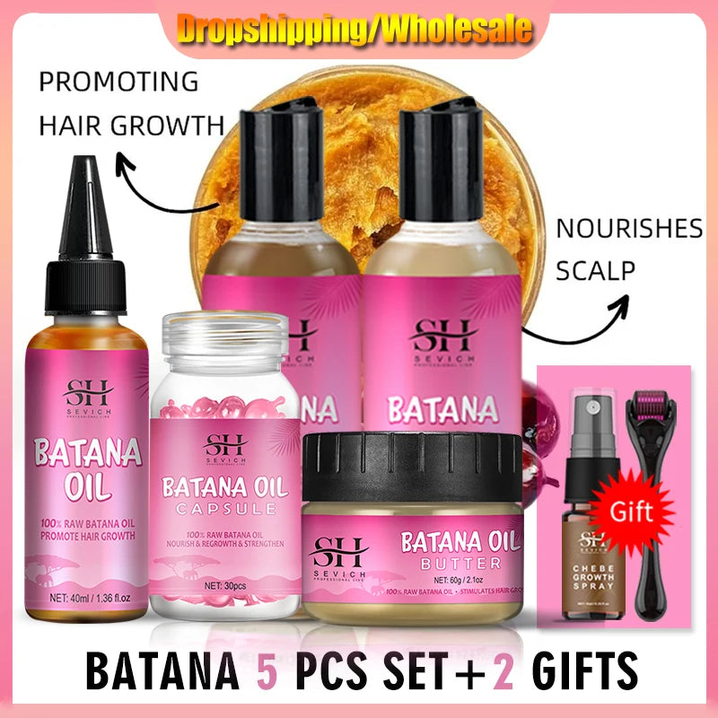 Hair Growth Set Batana Oil Fast Hair Growing Spray