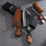 SHANGDAO 67 Layers Damascus Chef Knife 8", Professional Kitchen