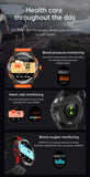 2024 Men's Smart Watch Compass  Sports 3ATM Waterproof Smartwatch Health Monitoring Bluetooth Call  500 Mah Smart Watche