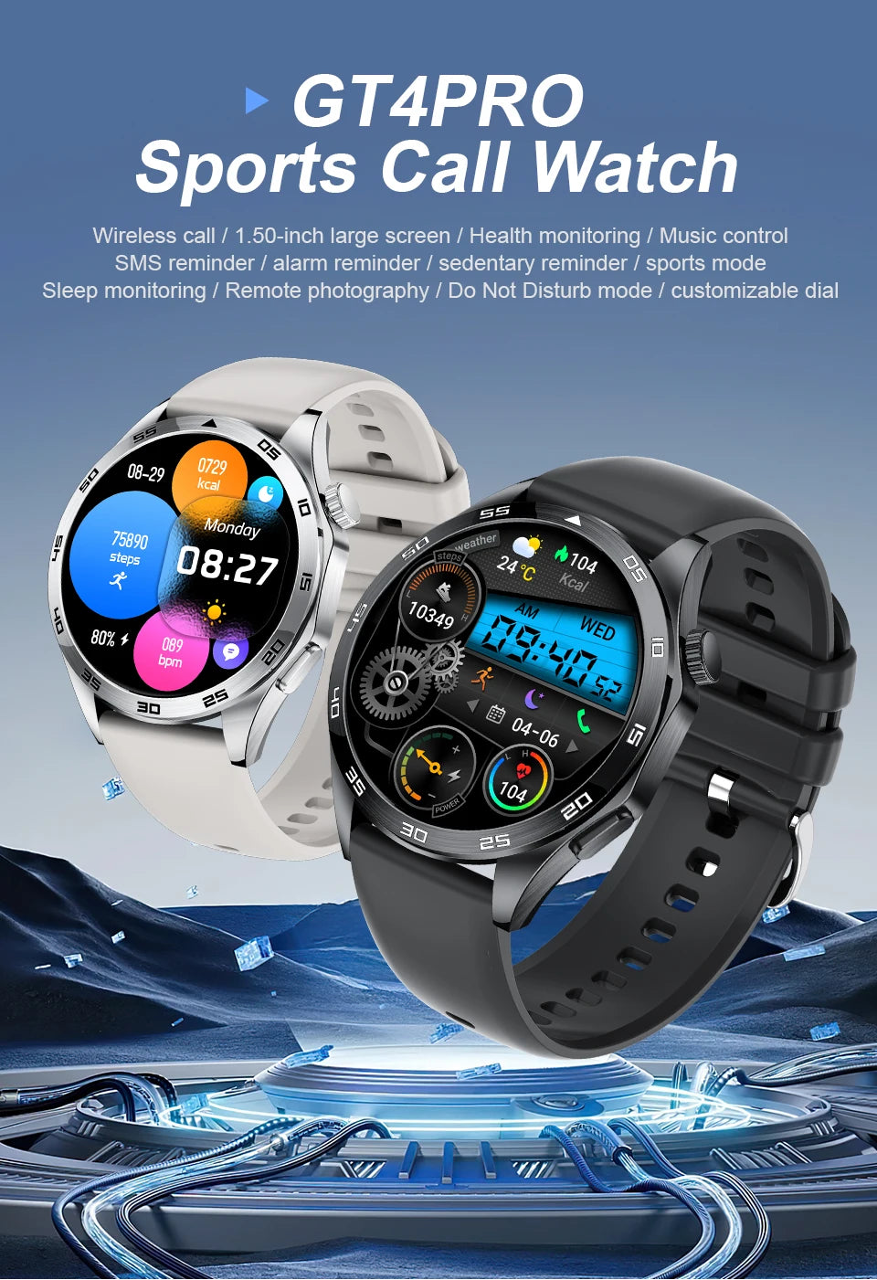 2025 New Smart Watch with ECG Men Blood Pressure Heart Rate Monitoring Sports Watch Bluetooth Call Health Smartwatch for Xiaomi