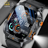 New LIGE Voice Assistant Calling Smartwatch 1.96 inch AMOLED Display Smart Watch 24H Health Monitoring Sports Smartwatch for Men