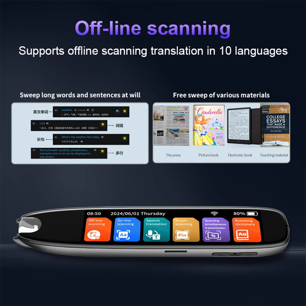 Translation Pen 142 Languages Smart Scanner Translator