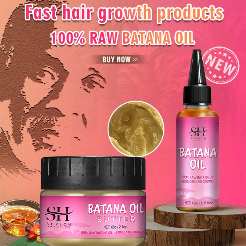 Hair Growth Set Batana Oil Fast Hair Growing Spray