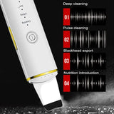 Ultrasonic skin scrubber facial ion cleaning vibrating