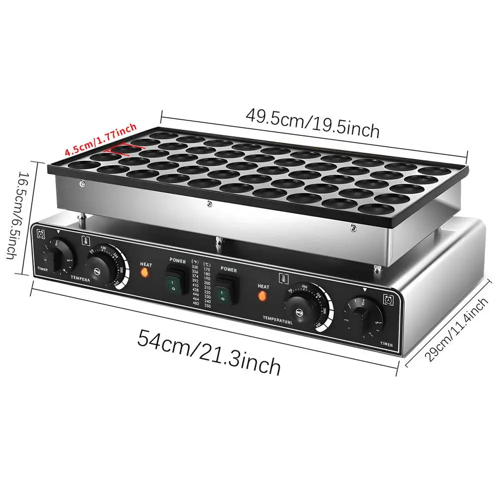 Electric Muffin Maker Timer Stainless Steel Non-Stick Pancakes