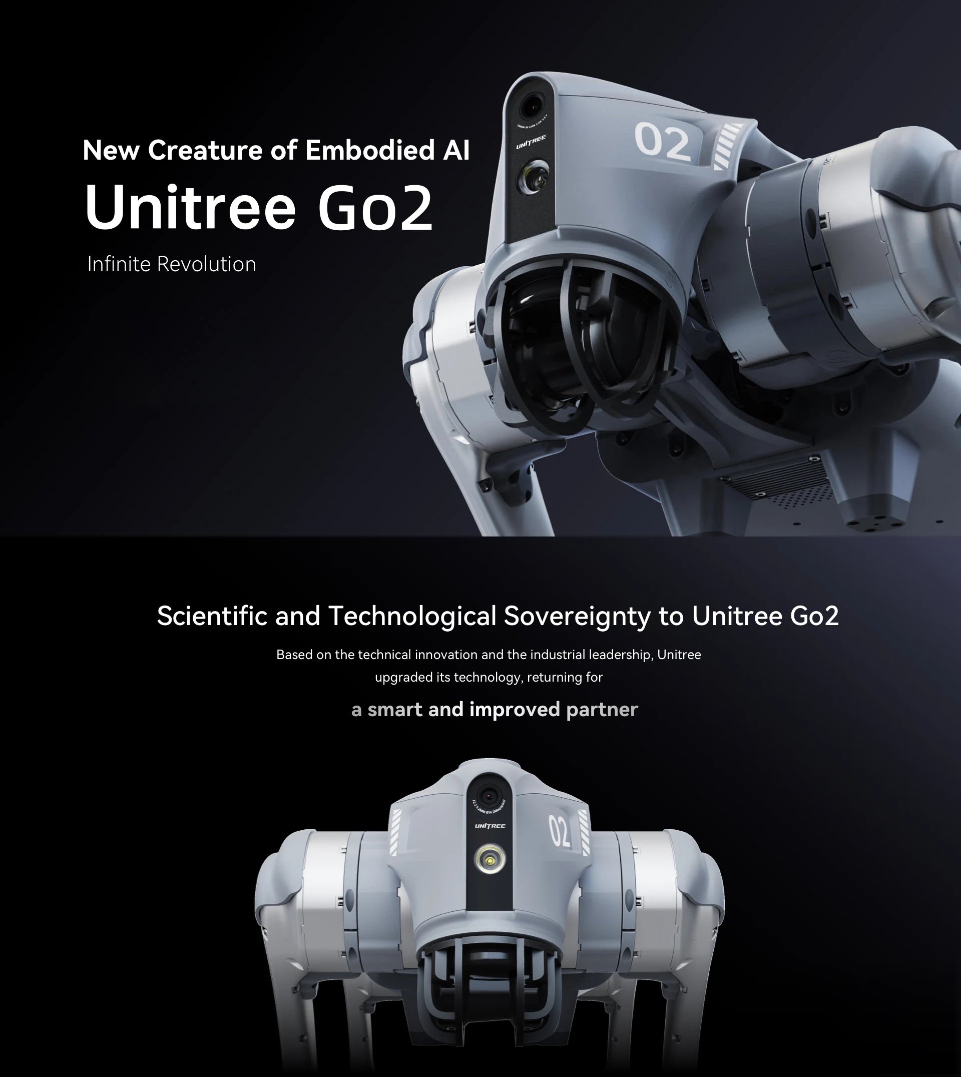 Unitree Go2 Robot Dog Quadruped Robotics for Adults Embodied AI（Go2 Air）