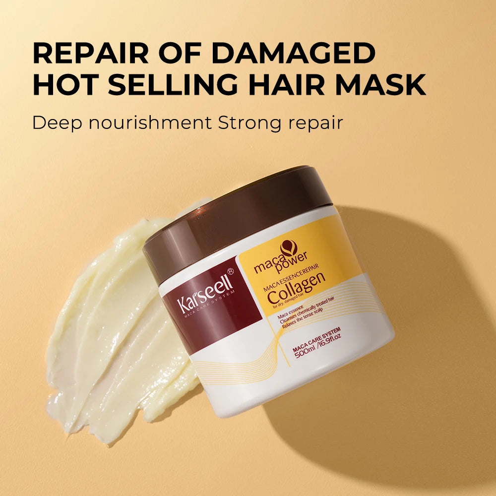 Karseell 2pcs Set Collagen Hair Mask 500ml