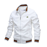 Bomber Casual Embroidered Jacket Men Autumn Outerwea