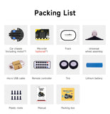 Micro:Bit V2 Smart Mini Robot Car Kit Coding for Kids Science Building Kit Learning Educational STEM Toy DIY Electronic Project