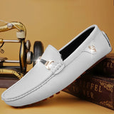 Men's Leather Shoes Drving Shoes Soft Comfortable Slip on Office Man Formal Shoes