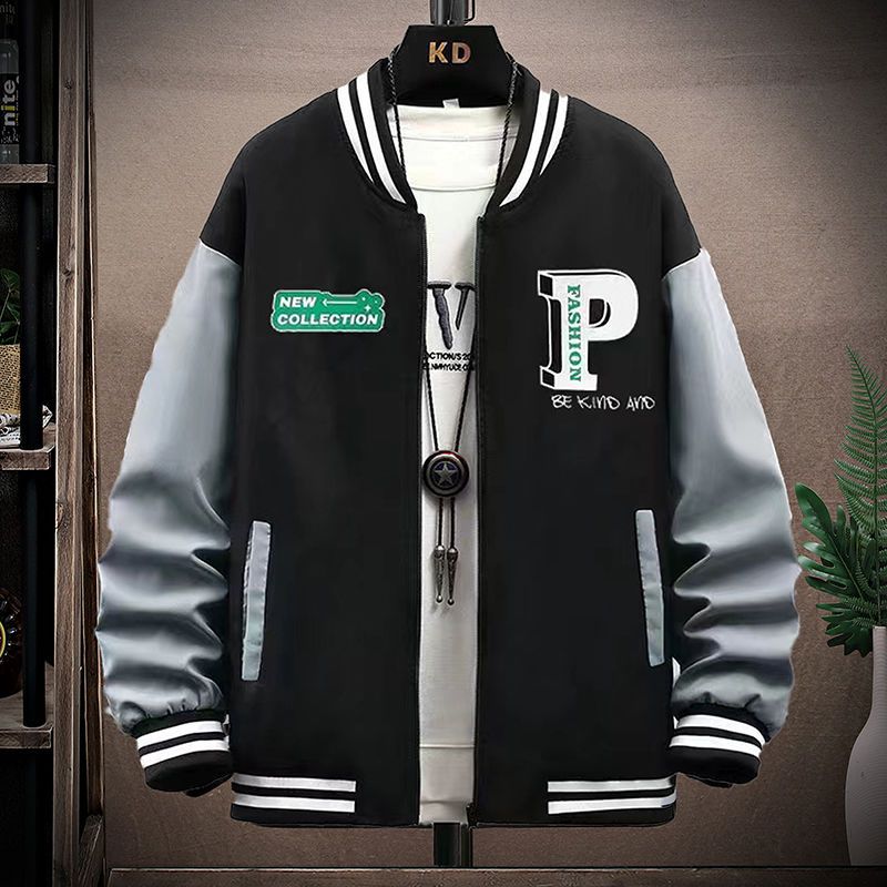 Spring and Autumn Coat Jacket Baseball Suit Trend Handsome