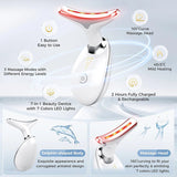 7 Colors LED Neck Face Massager Face Sculpting Tools