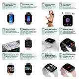 2025 GPS Smartwatch NFC Smart Watch Bluetooth Call Health Monitor Men Women Fitness Bracelet Series 10 for Android Apple Phone