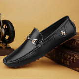 Men's Leather Shoes Drving Shoes Soft Comfortable Slip on Office Man Formal Shoes
