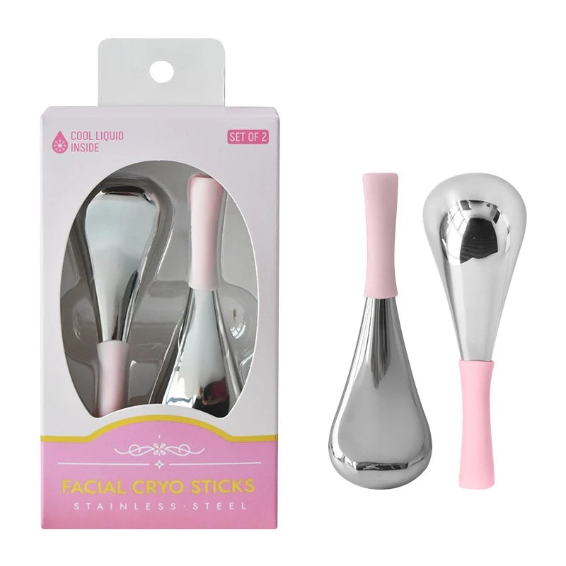 Mini 2Pcs Facial Cryo Sticks Skin Care Ice Globes