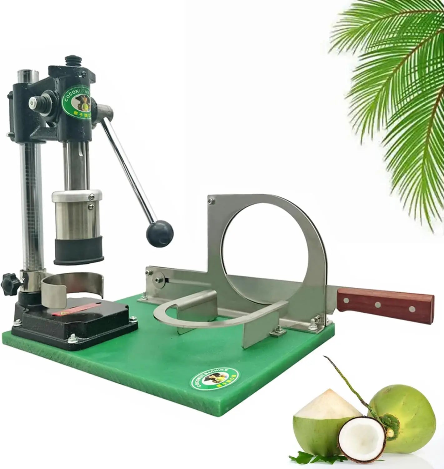 Manual Coconut Opener Machine, Commercial Desktop Stainless Steel