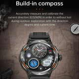 2024 Men's Smart Watch Compass  Sports 3ATM Waterproof Smartwatch Health Monitoring Bluetooth Call  500 Mah Smart Watche