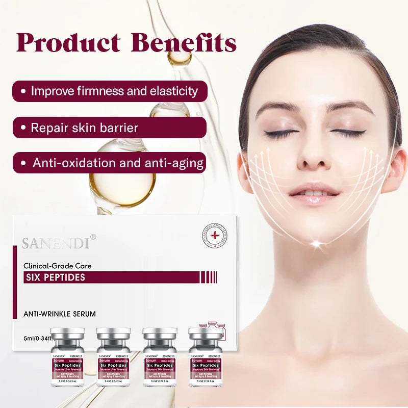 10pcs/Box Six Peptide Ampoule Hyaluronic acid Serum