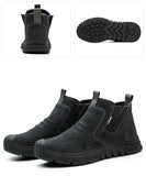 Steel Toe Cap Working Boots Anti-Puncture Work Shoe for ManIndestructible Work Shoes Outdoor Work Shoes Safety Boots for Men
