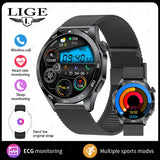 2025 New Smart Watch with ECG Men Blood Pressure Heart Rate Monitoring Sports Watch Bluetooth Call Health Smartwatch for Xiaomi