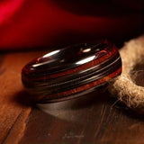 Men's Fashion 8mm Stainless Steel Wedding Engagement Ring,