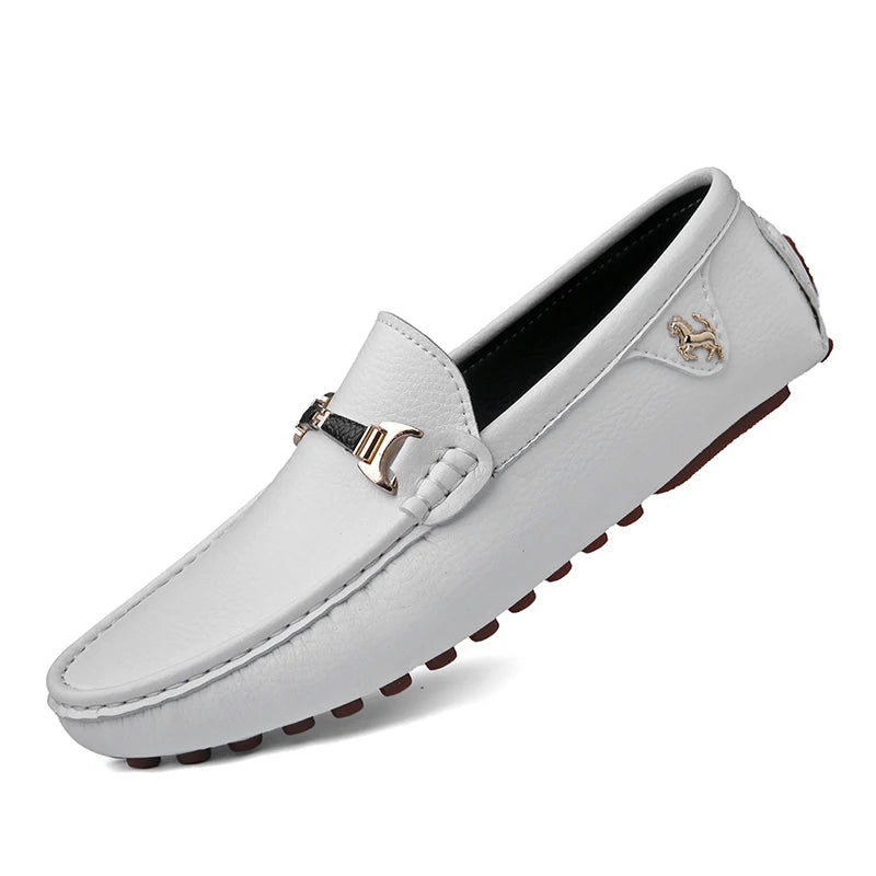 Men's Leather Shoes Drving Shoes Soft Comfortable Slip on Office Man Formal Shoes