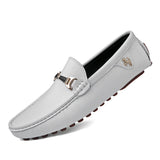 Men's Leather Shoes Drving Shoes Soft Comfortable Slip on Office Man Formal Shoes