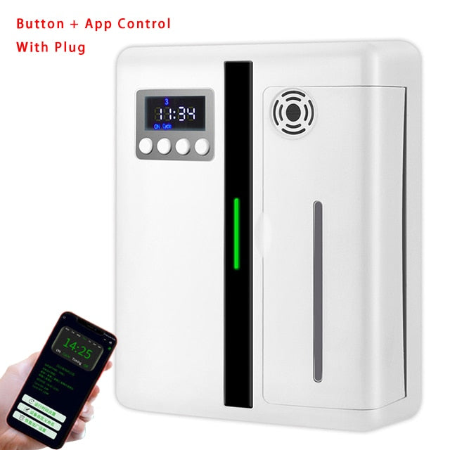 Scent Machine Aroma Diffuser Wall Mounted Hotel 160ML Aroma Diffuser With Fan Inside For Large Area Hotel Lobby Home Fragrance