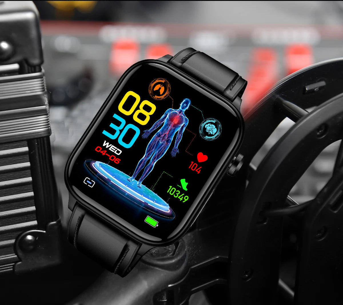 LIGE 2025 New AI Healthy Diagnosis Blood Lipid Uric Acid Blood Pressure Smart Watch Men ECG+PPG Bluetooth Call Health Smartwatch