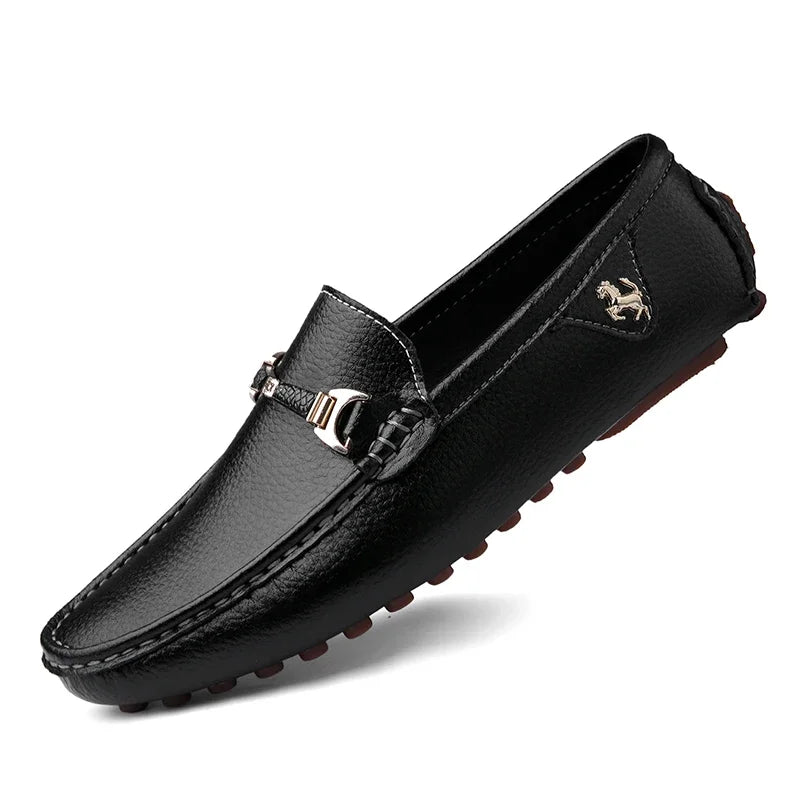 Men's Leather Shoes Drving Shoes Soft Comfortable Slip on Office Man Formal Shoes