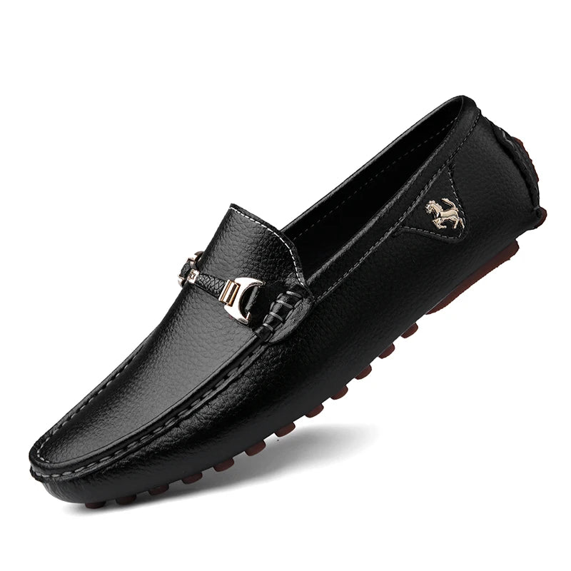 Men's Leather Shoes Drving Shoes Soft Comfortable Slip on Office Man Formal Shoes