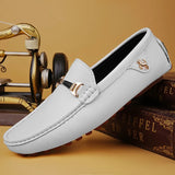 Men's Leather Shoes Drving Shoes Soft Comfortable Slip on Office Man Formal Shoes