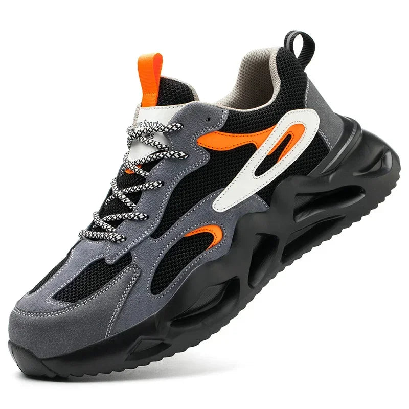 New 2023 Fashion Lightweight Security Protective Safety Wrok Shoes For Men Anti-smashing Sneakers Breathable Male Footwear