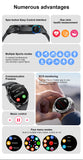 2025 New Smart Watch with ECG Men Blood Pressure Heart Rate Monitoring Sports Watch Bluetooth Call Health Smartwatch for Xiaomi