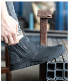 Steel Toe Cap Working Boots Anti-Puncture Work Shoe for ManIndestructible Work Shoes Outdoor Work Shoes Safety Boots for Men