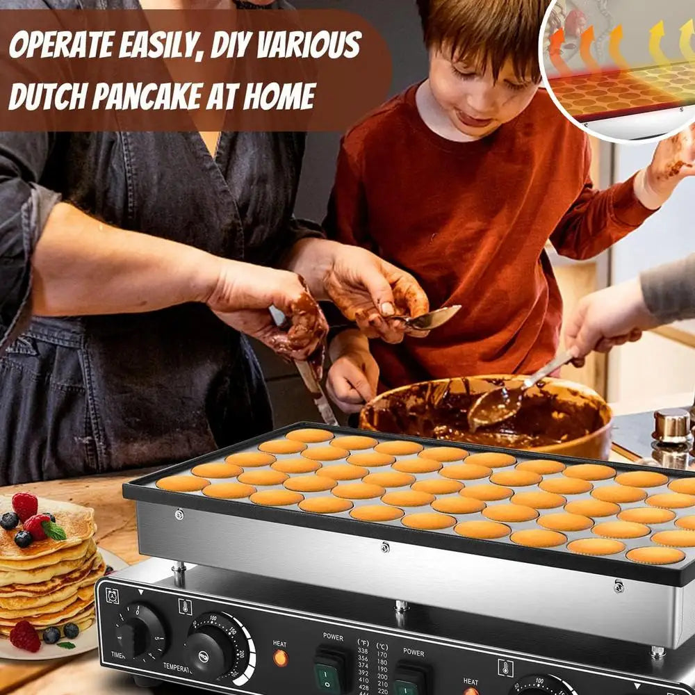 Electric Muffin Maker Timer Stainless Steel Non-Stick Pancakes