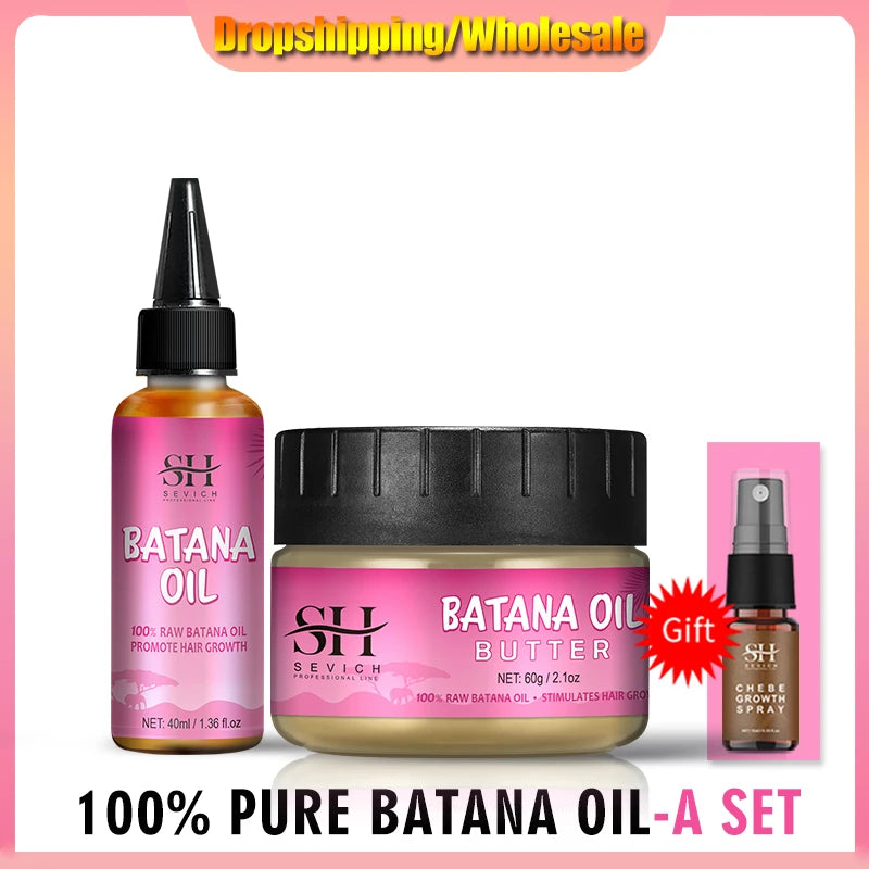 Hair Growth Set Batana Oil Fast Hair Growing Spray