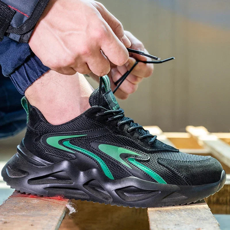 New 2023 Fashion Lightweight Security Protective Safety Wrok Shoes For Men Anti-smashing Sneakers Breathable Male Footwear
