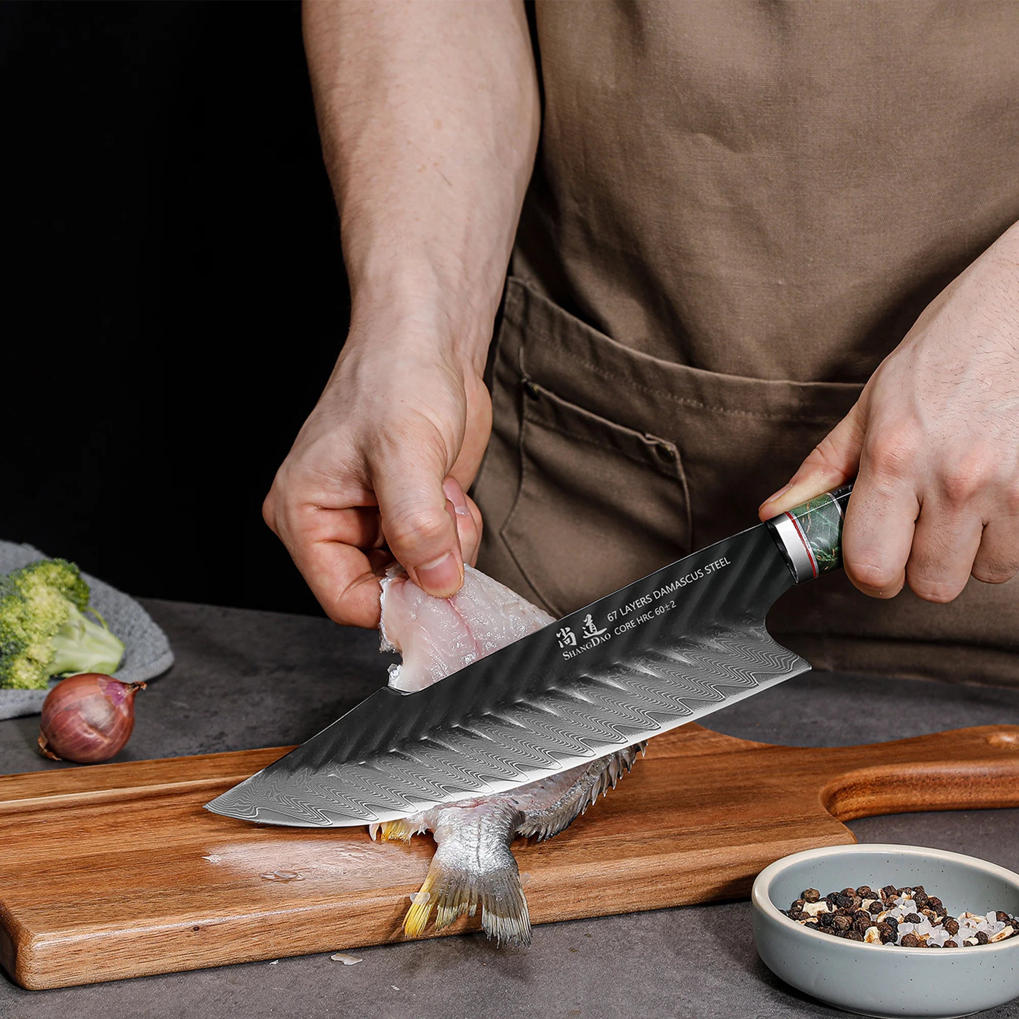 SHANGDAO 67 Layers Damascus Chef Knife 8