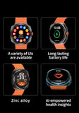 LAXASFIT Watch 7 Ultra Smartwatch Bluetooth Talk HD AMOLED Screen Fitness Tracker Health Monitoring Smartwatch for Android IOS