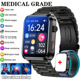 Medical grade smartwatch 2025 Air Pump Bluetooth call health watch True Accurately Blood Pressure Uric Acid Blood Lipids watch